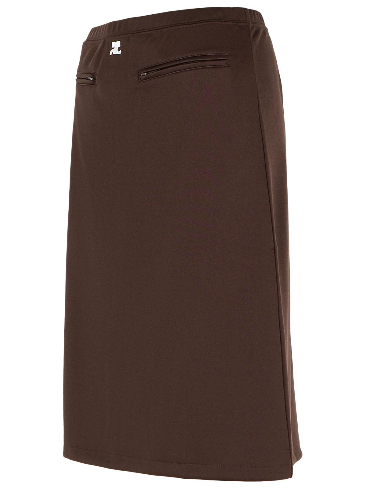 Courreges Brown Polyester Skirt Women - 2