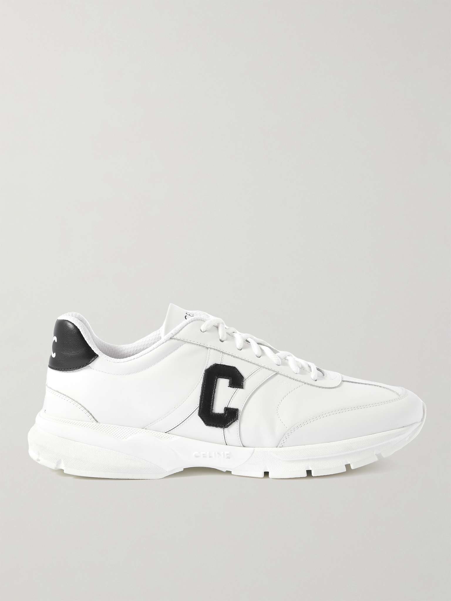 Runner CR-02 Logo-Appliquéd Leather Sneakers - 1