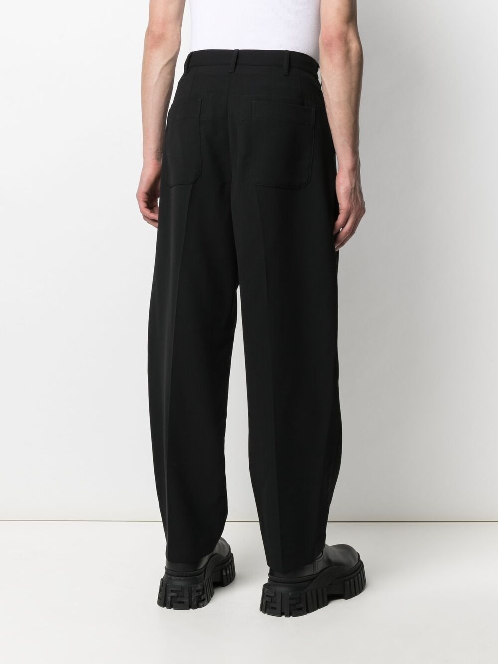 mid-rise tailored trousers - 4