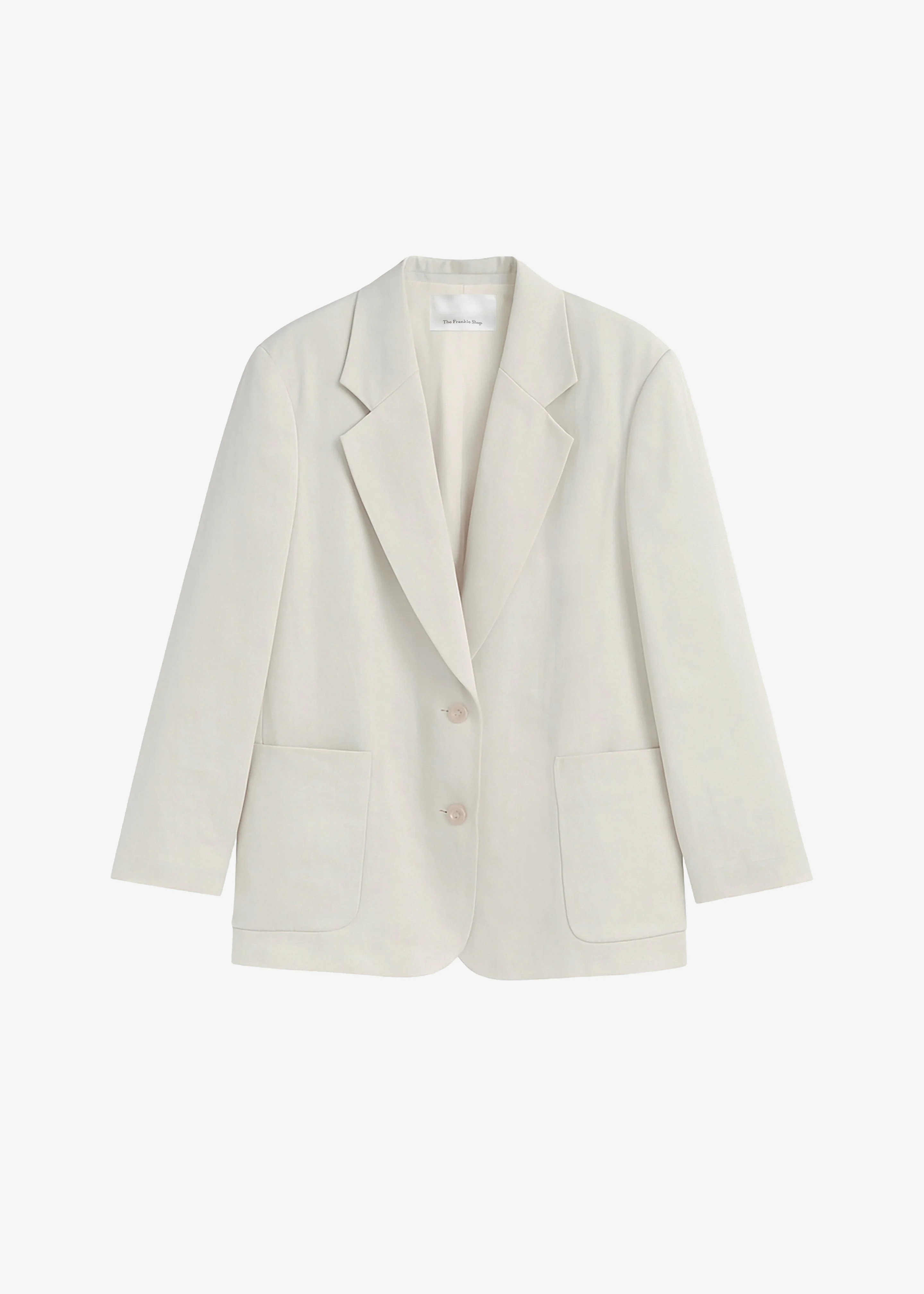 Bruna Linen Soft Blazer - Light Beige - 1