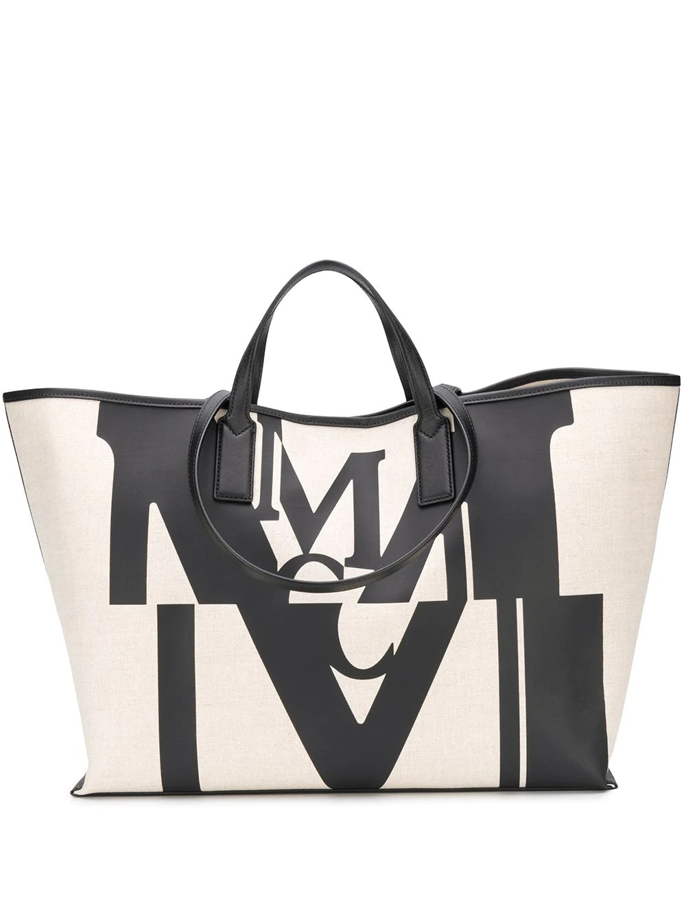 bold logo print tote - 1