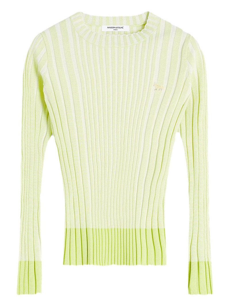 striped logo knitwear 1