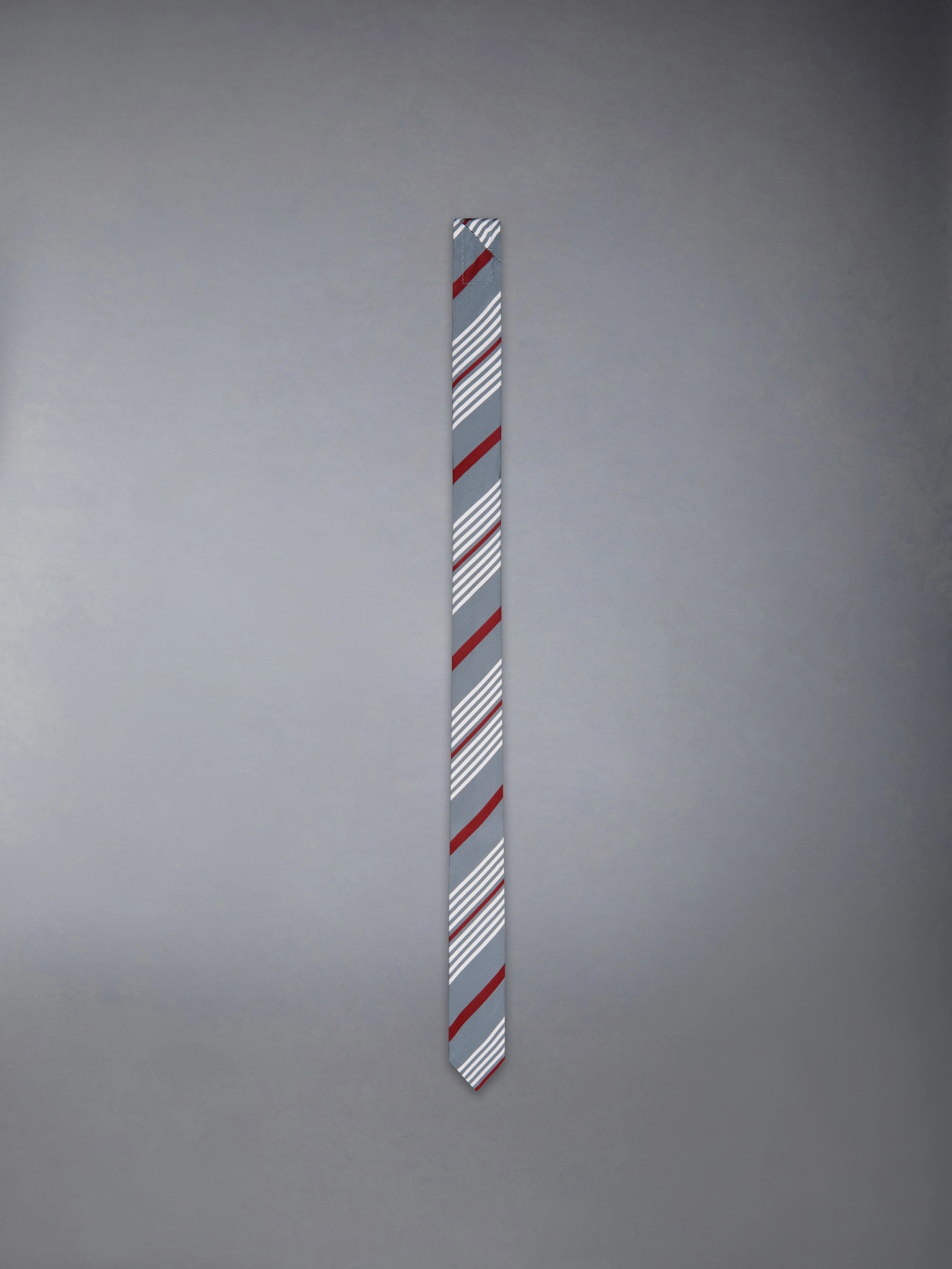 JACQUARD 4-BAR SILK COTTON TIE - 1