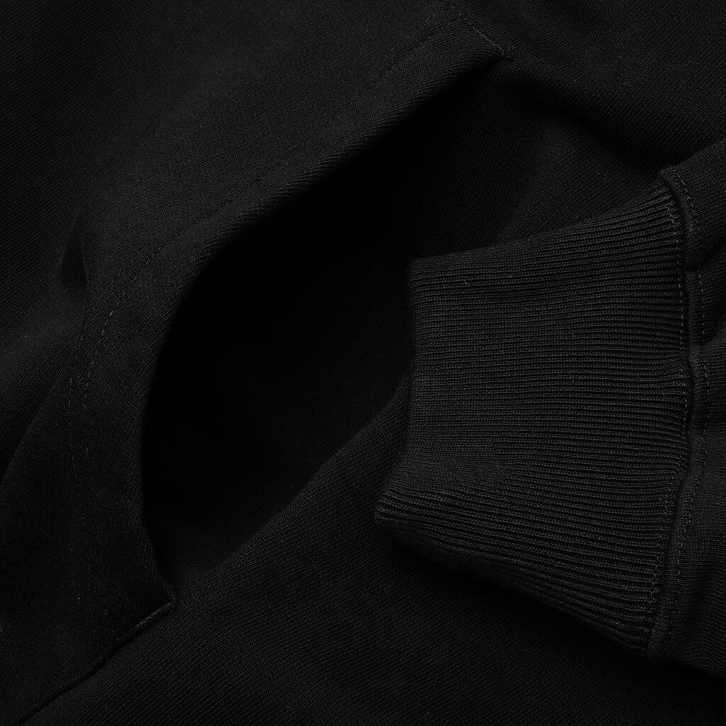 OPPOSITE ARR BOXY HOODIE - BLACK/LIME - 5