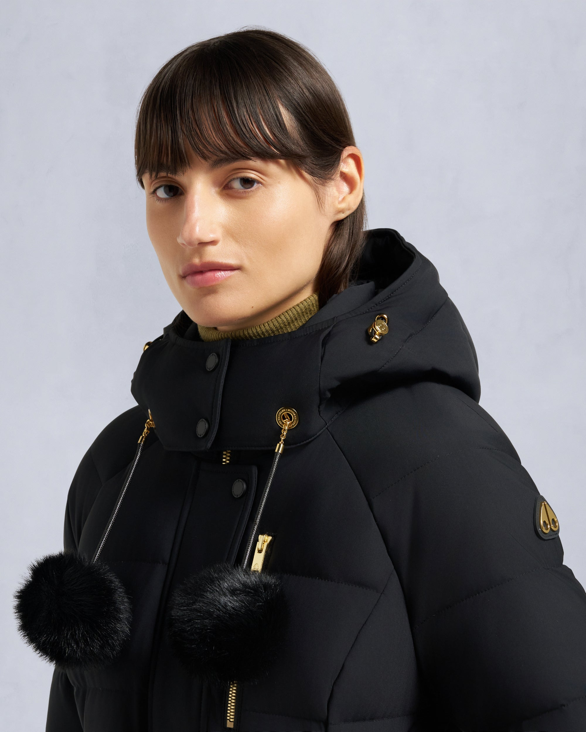 GOLD SERIES NYLUXE CAMBRIA SHEARLING JACKET - 8