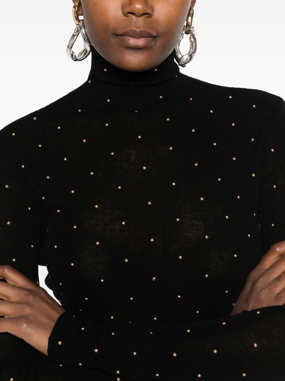 stud-embellished jumper - 5