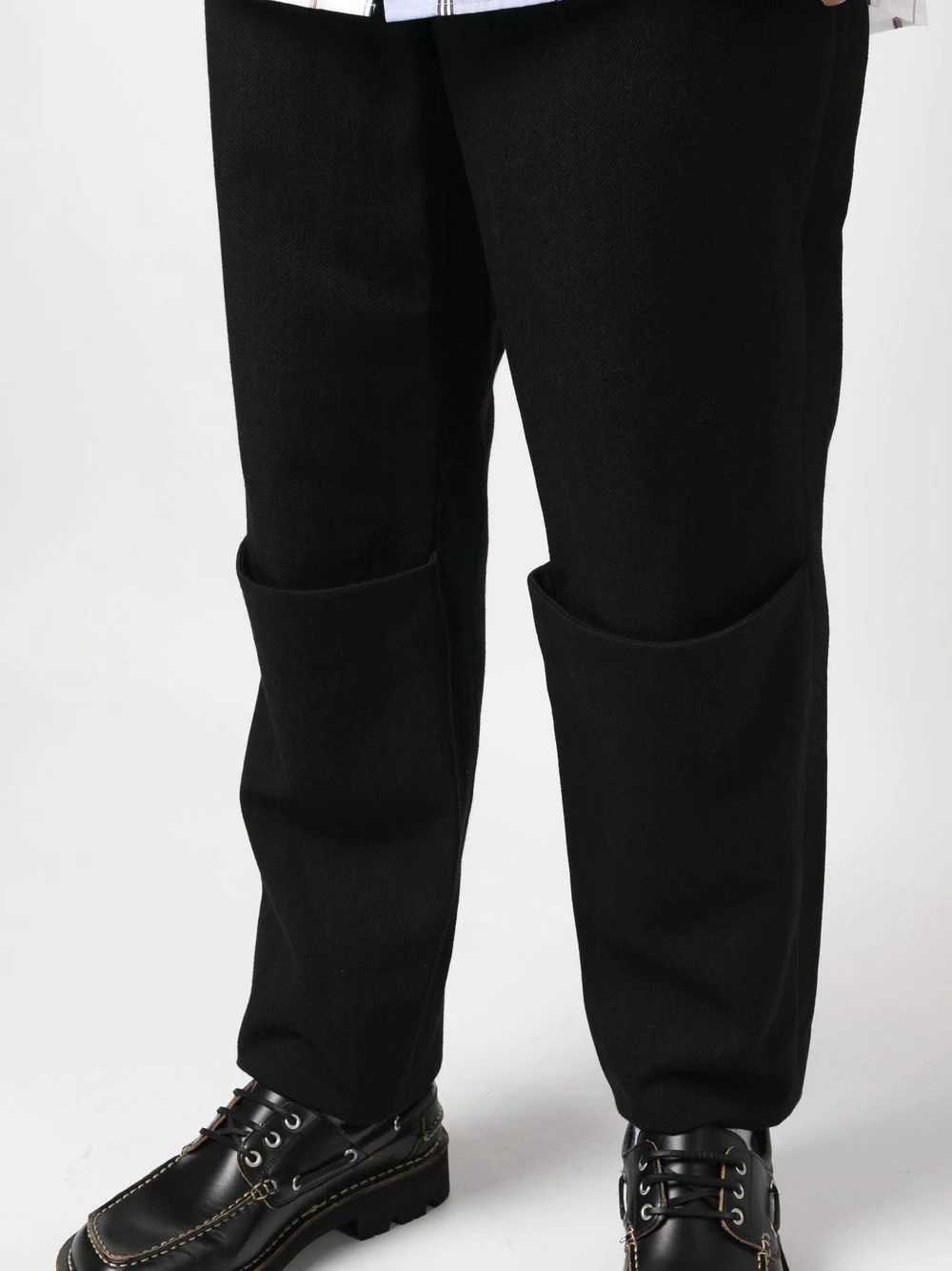 mid-rise straight-leg trousers - 5