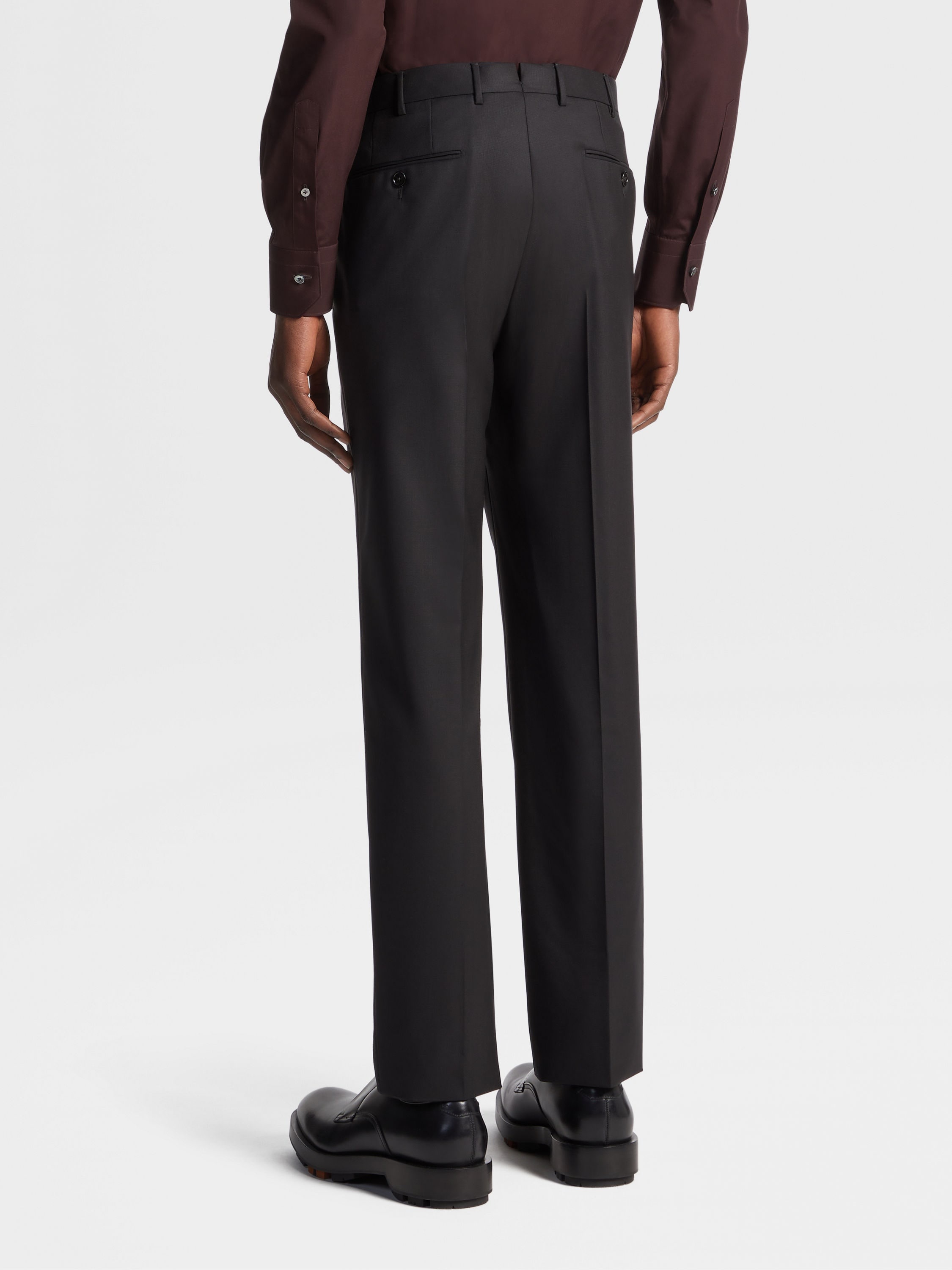 BLACK 15MILMIL15 WOOL PANTS - 3