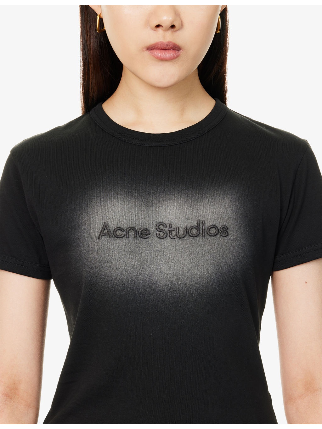 Brand-Embroidery Round-Neck Cotton-Jersey T-Shirt - 5