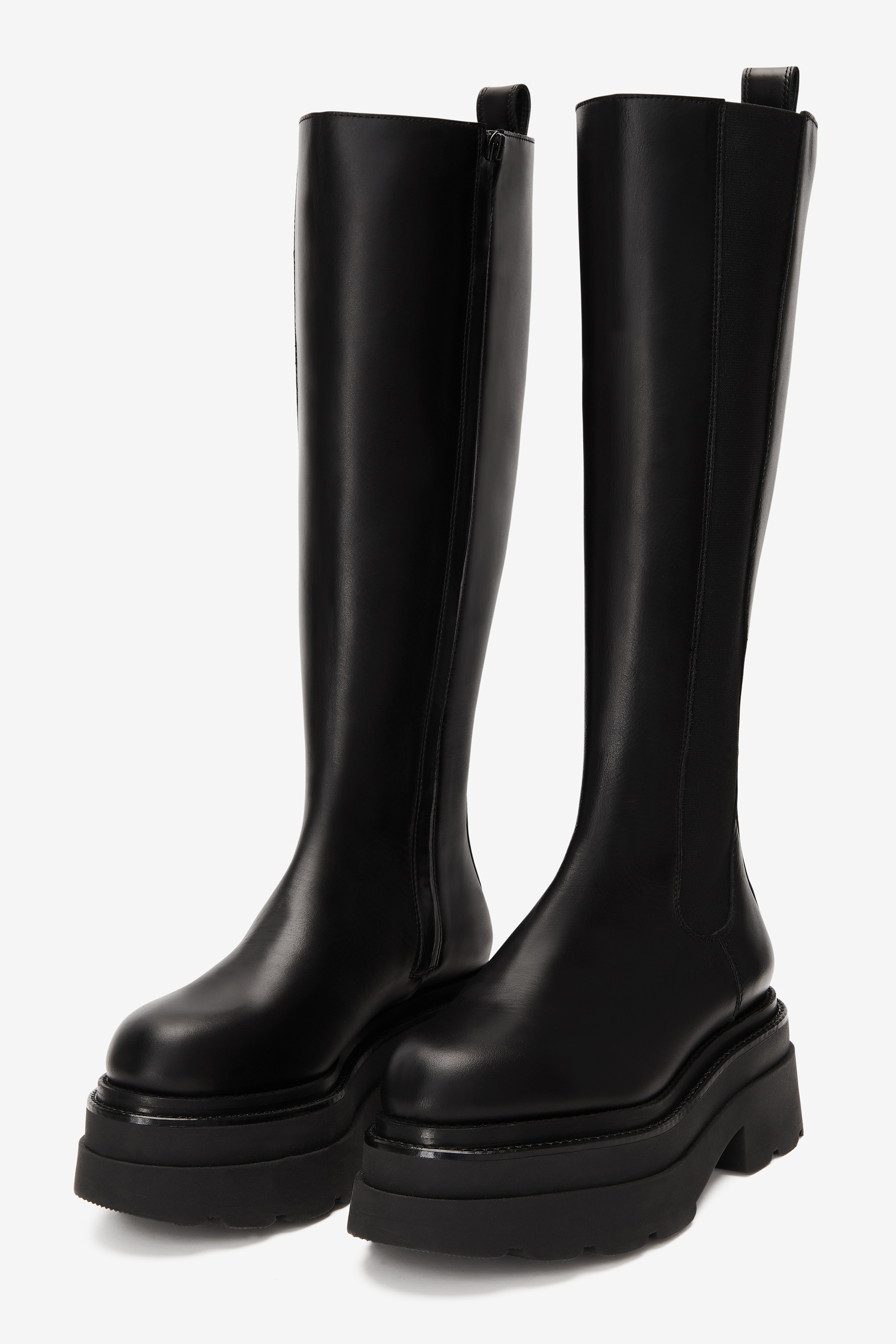 carter platform chelsea boot in leather - 2
