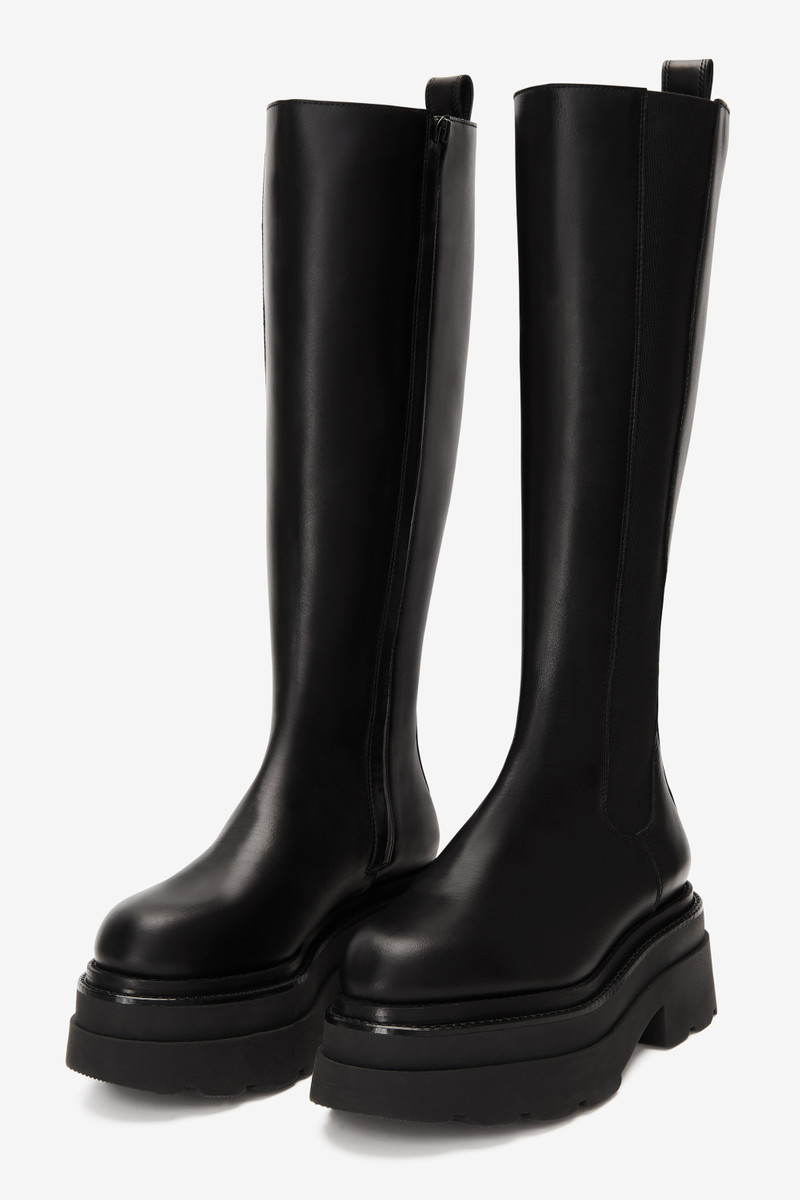 carter platform chelsea boot in leather 2