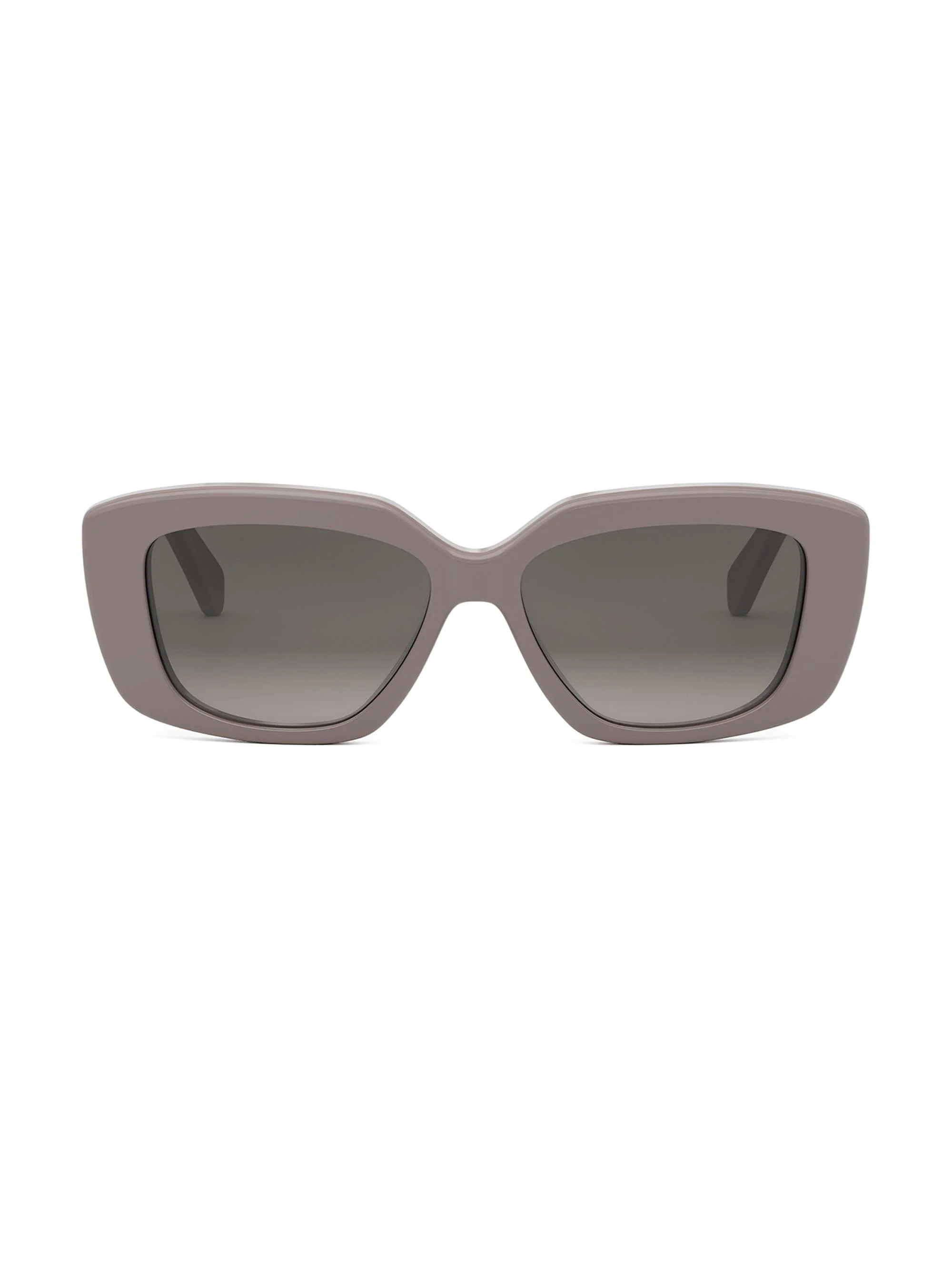 Women's Triomphe 55MM Geometric Sunglasses - Shiny Light Brown Gradient Brown - 1