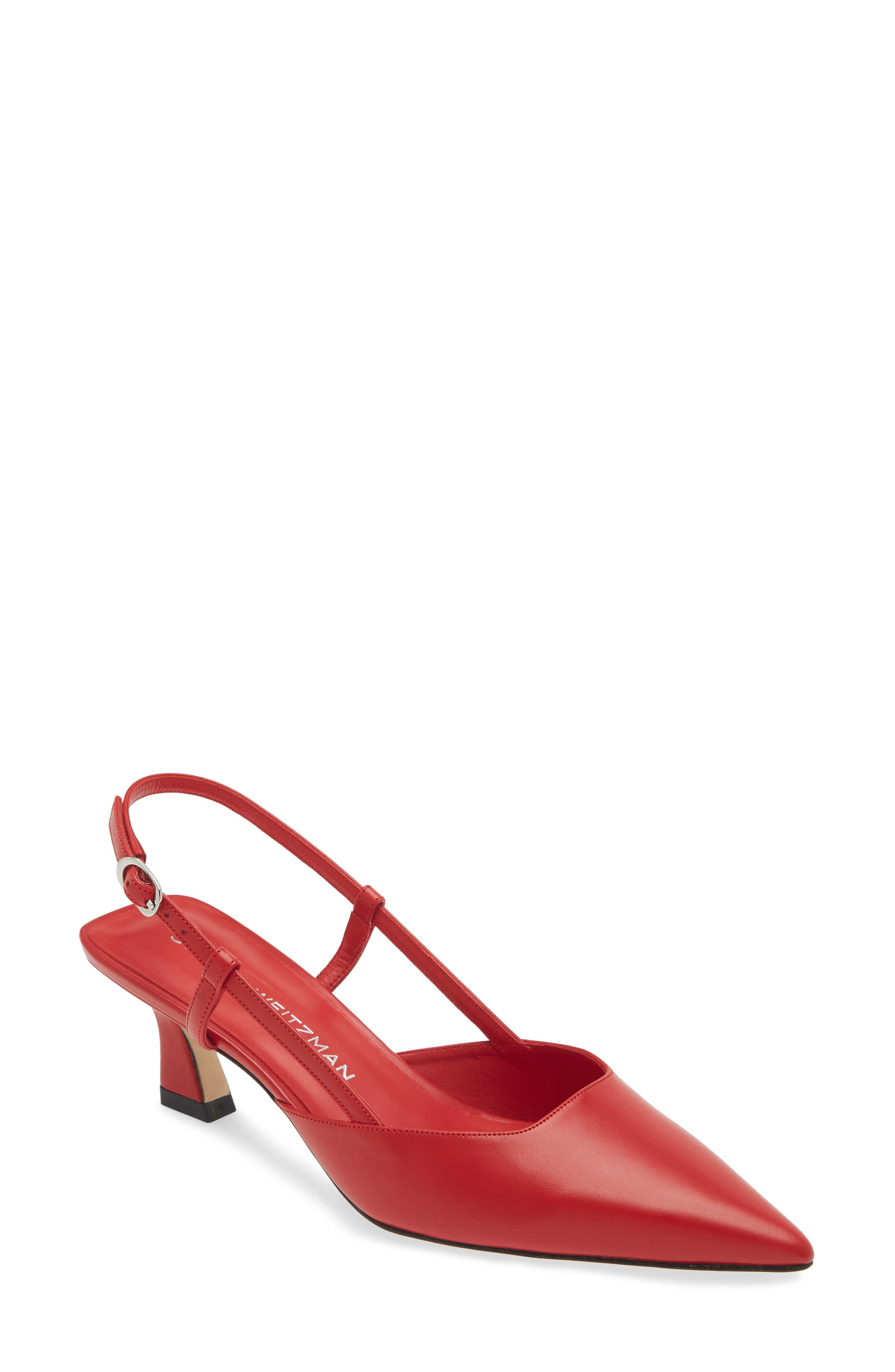 Stuart Weitzman Vinnie 50 Slingback Pump in Cherry at Nordstrom - 1