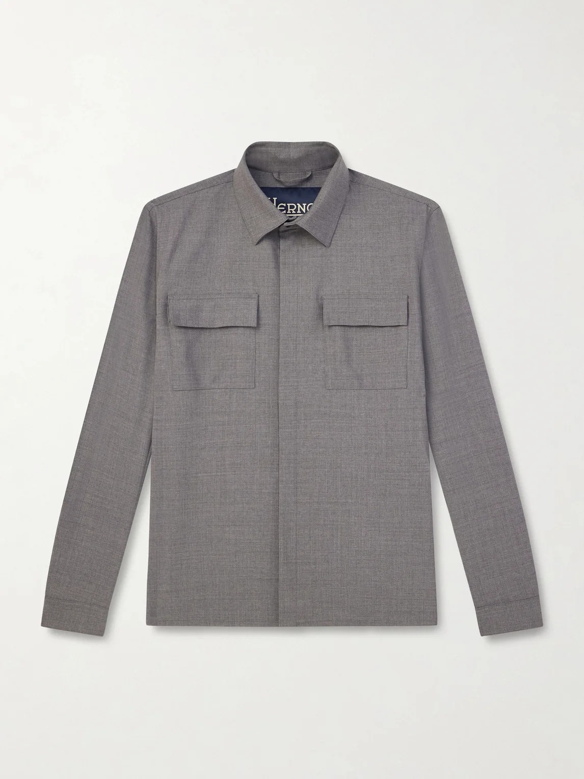 Wool-Blend Overshirt - 1