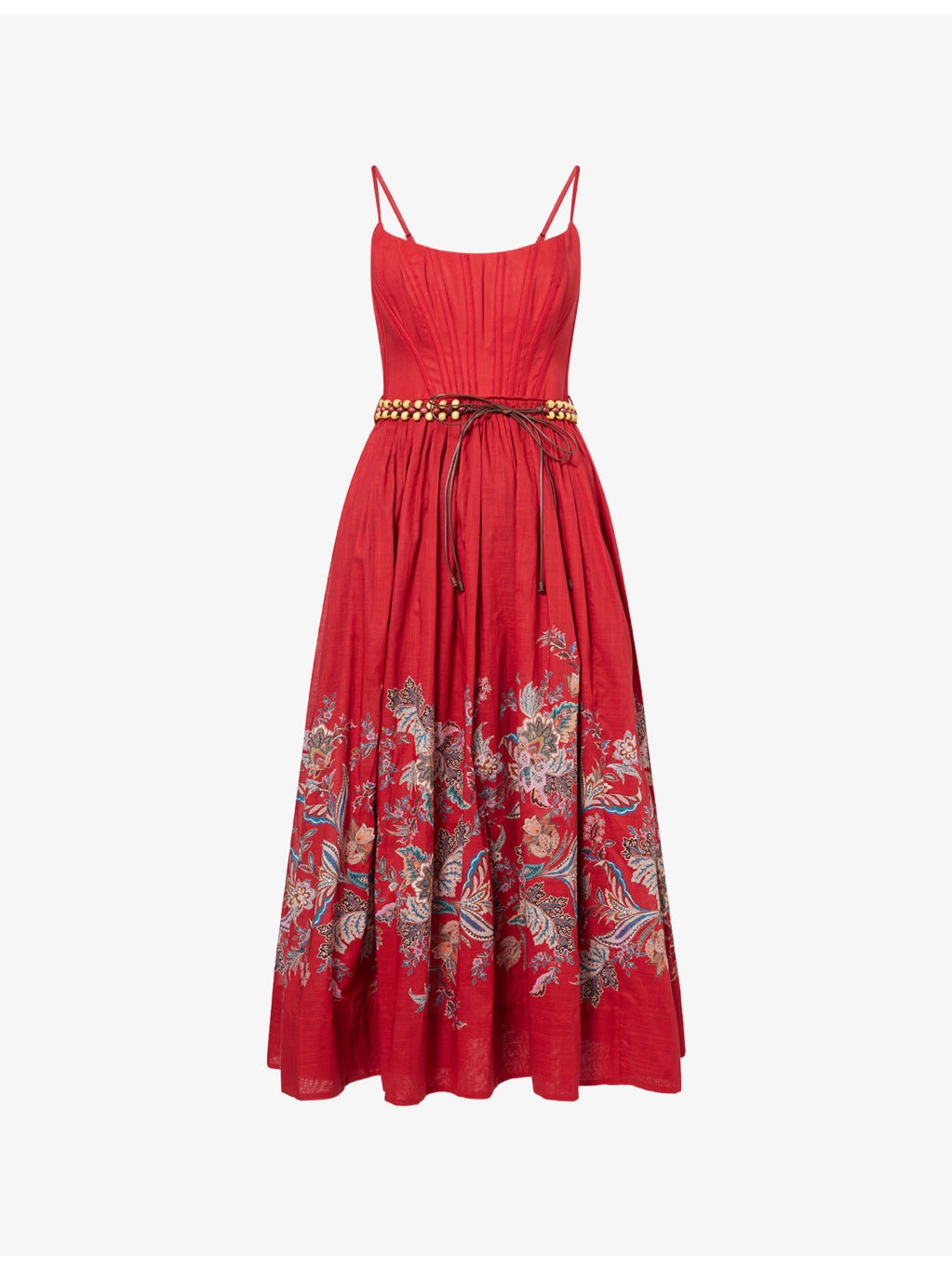 Rhiannon Corset Cotton Midi Dress - 1