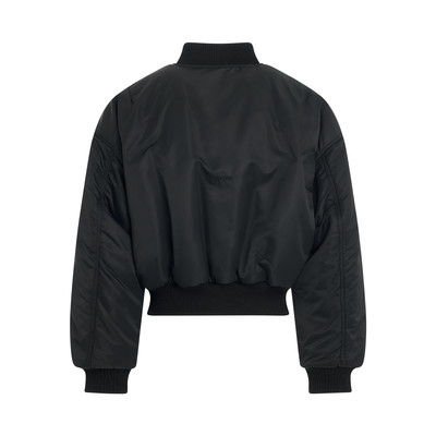 We11done Puff Bomber Jacket in Black outlook