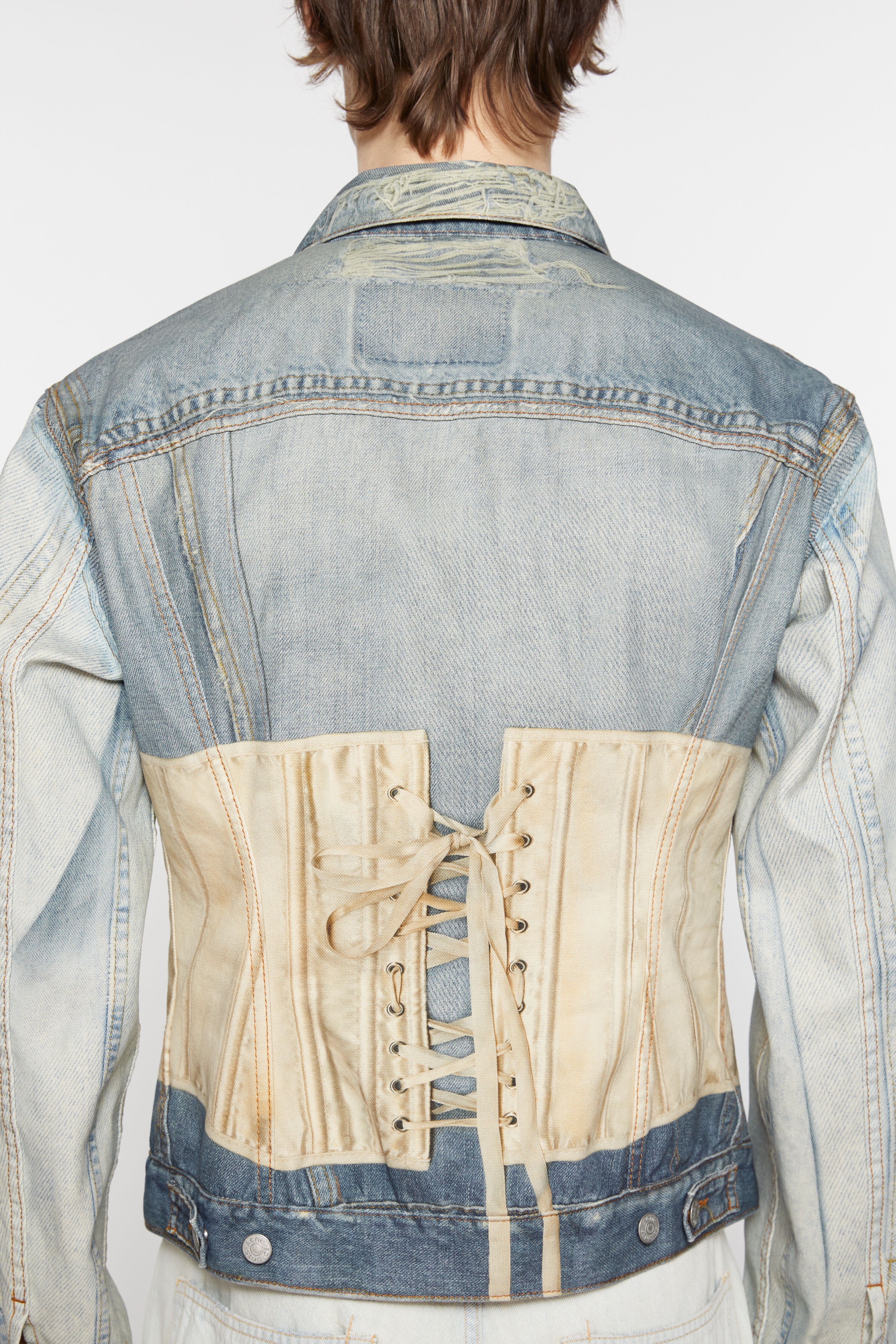Printed jacket - Fitted fit - Mid Blue - 5