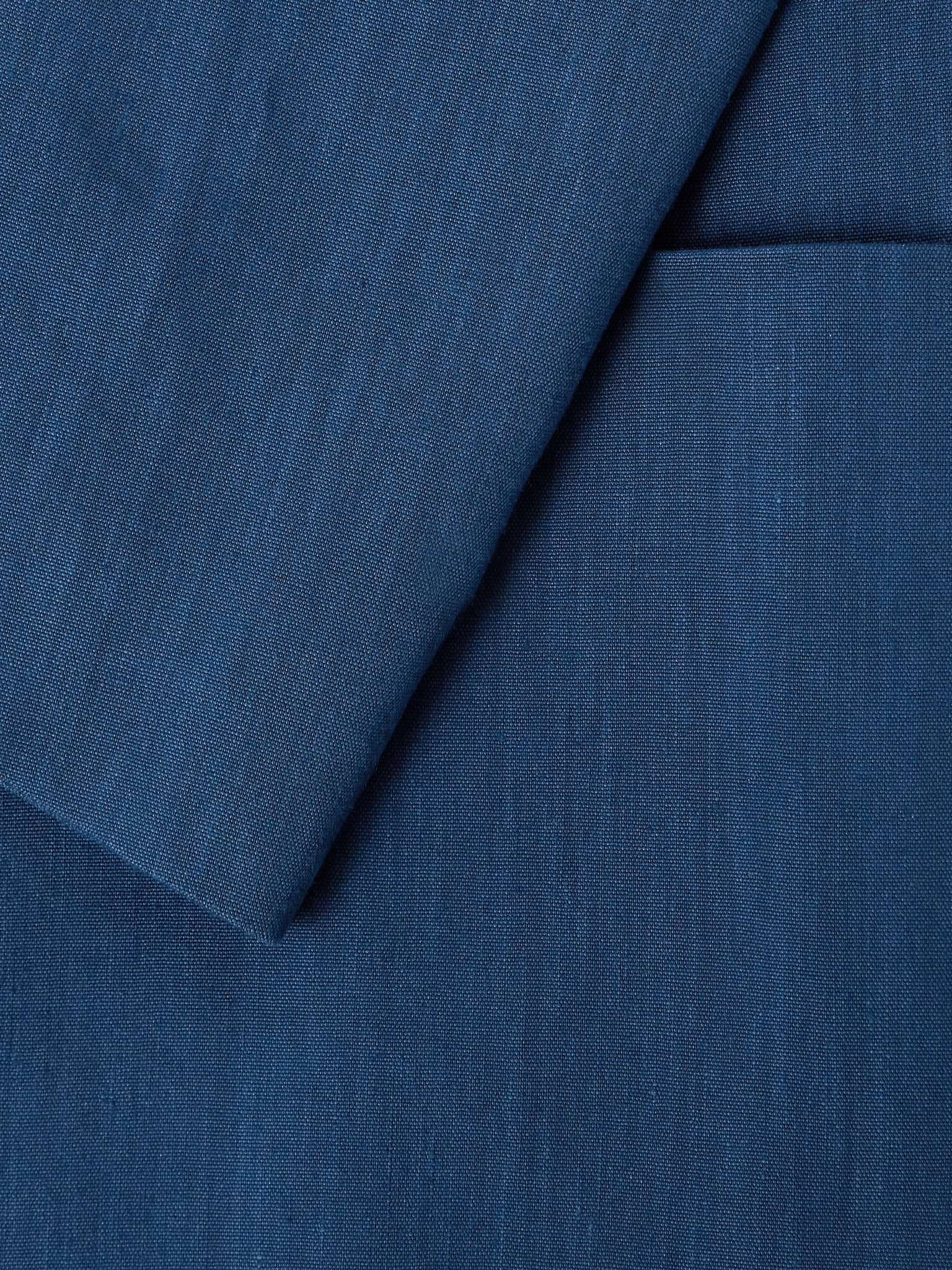 Double-Breasted Linen-Blend Suit Jacket - 5