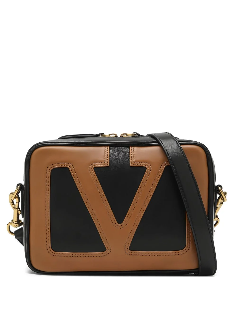 logo-motif chain messenger bag - 1