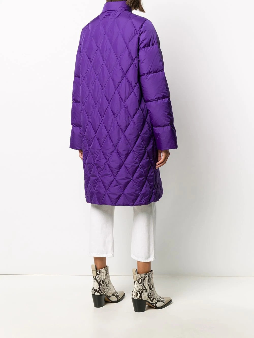 quilted oversized coat - 4