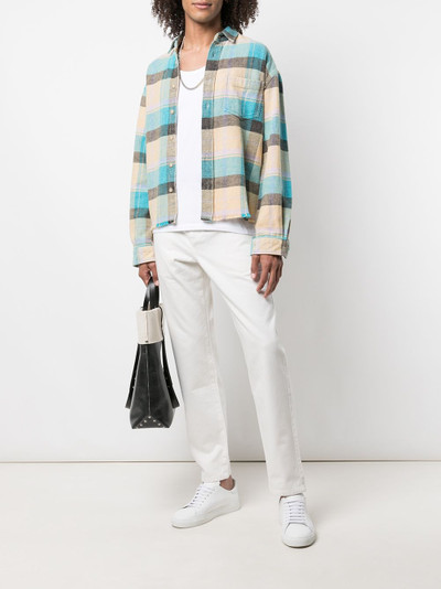 John Elliott Hemi plaid-print shirt outlook