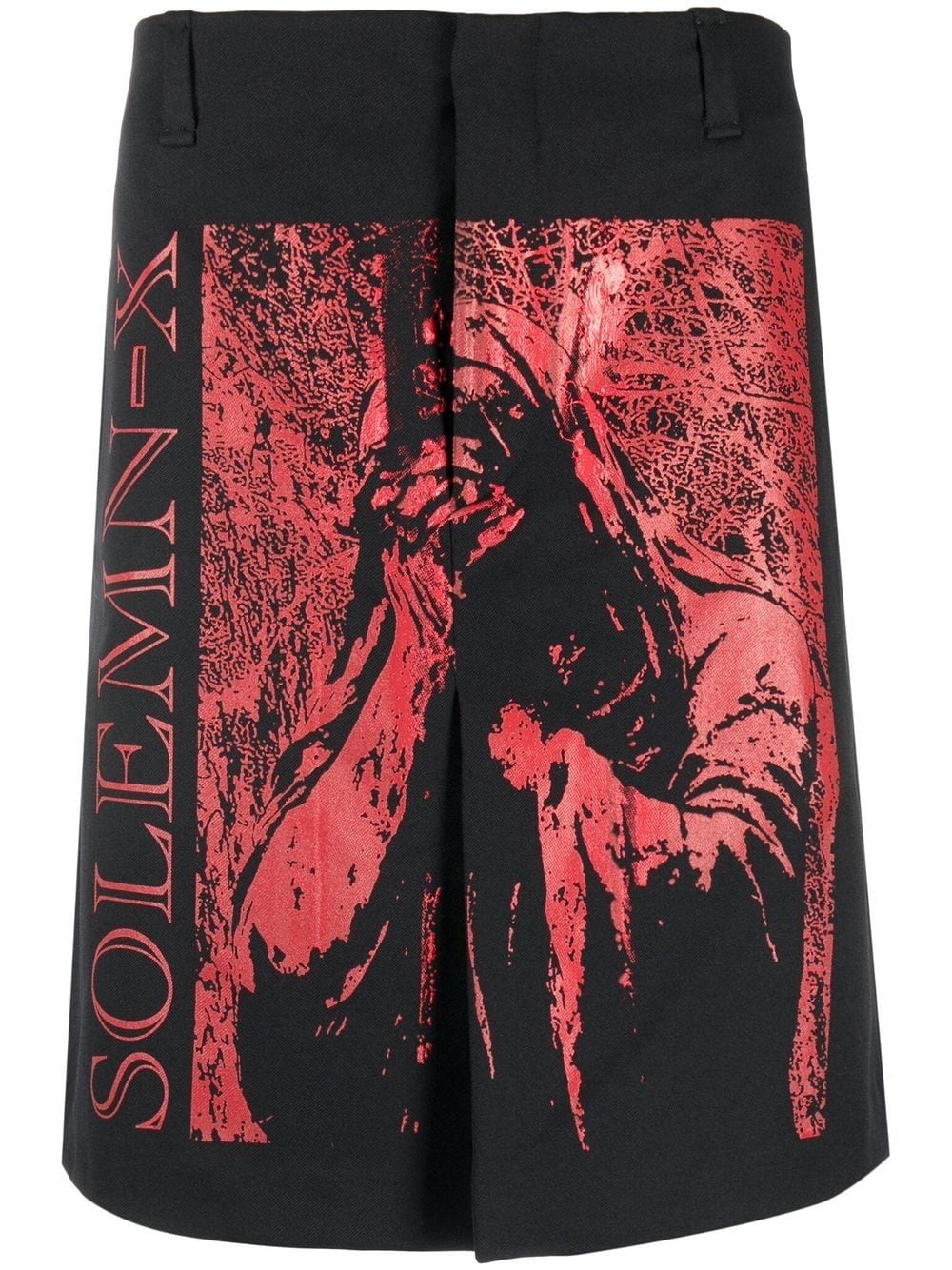 Solemn-X print shorts - 1