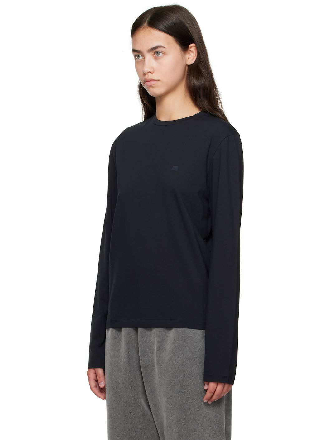 Black Regular Fit Long Sleeve T-shirt - 4
