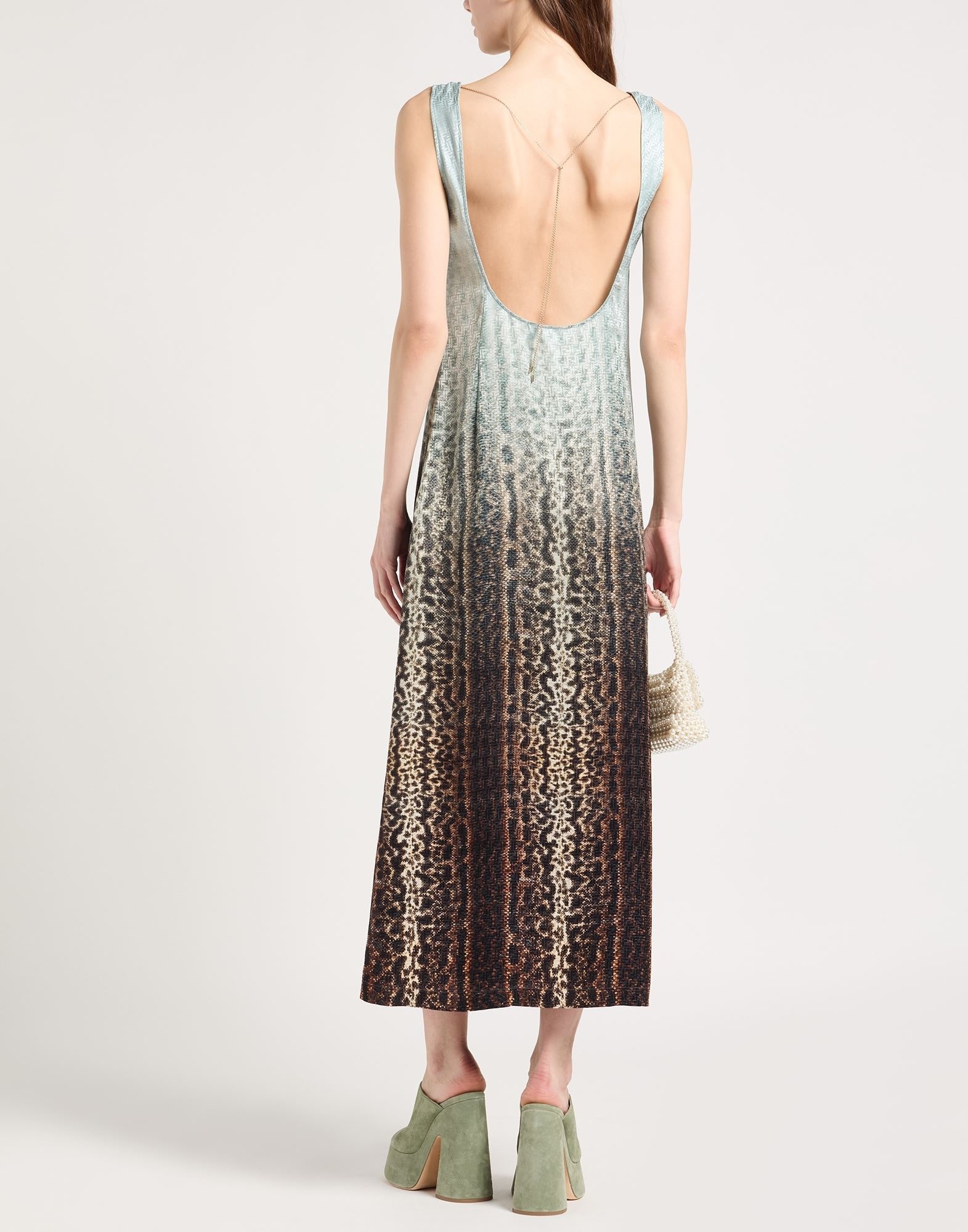 Turquoise Women's Long Dress - 4