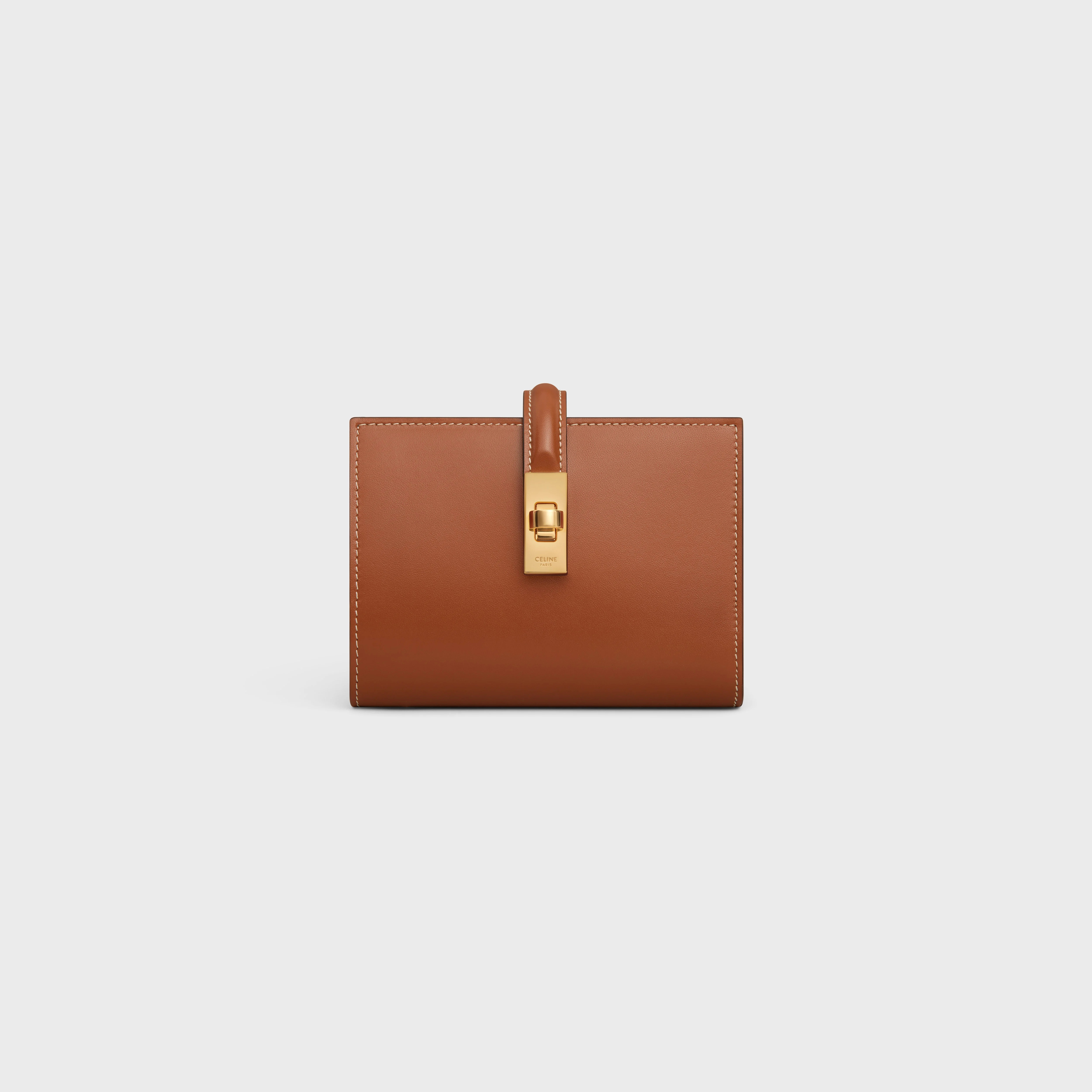 CELINE WALLET WITH COIN PURSE in Shiny Calfskin | REVERSIBLE