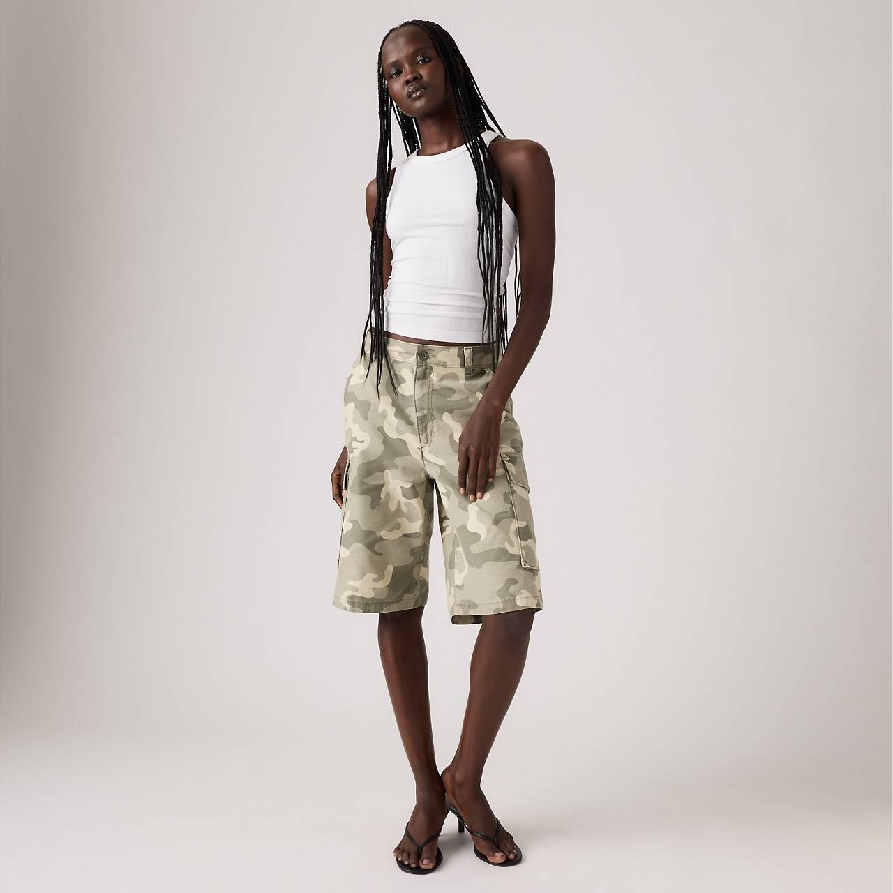 BAGGY DAD CARGO WOMEN'S SHORTS - 3