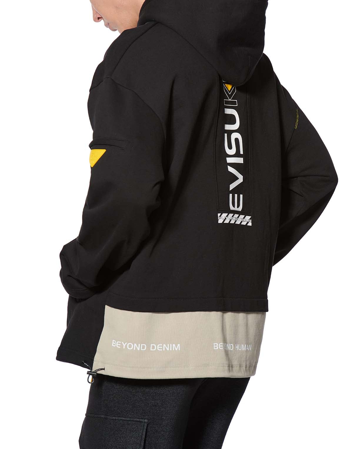 Ribbed Back Hem Hoodie - 9