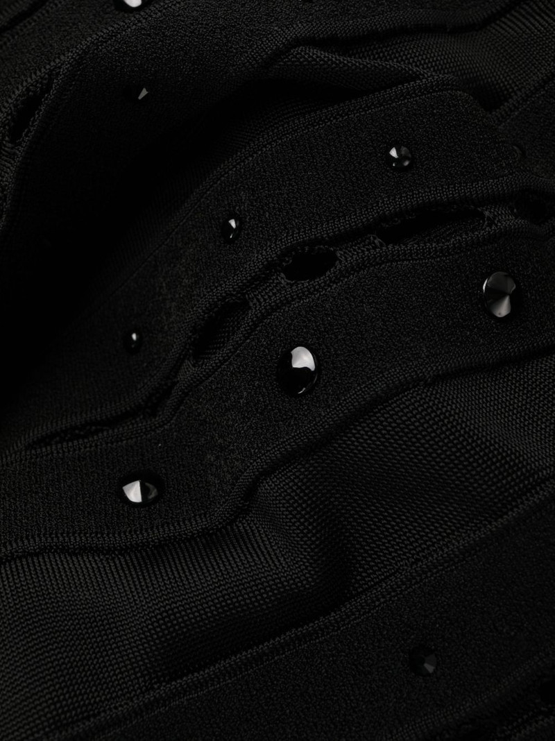 plissé-knit sleeveless minidress 6