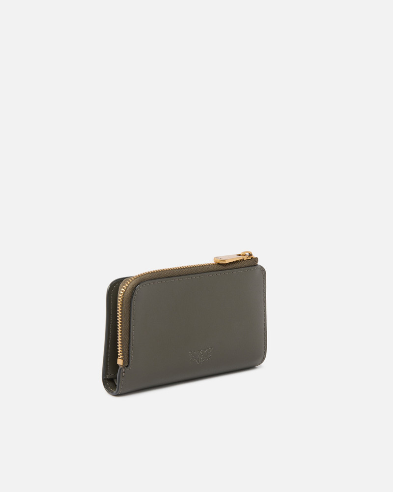 PINKO MINI WALLET IN LEATHER WITH LOVE BIRDS outlook