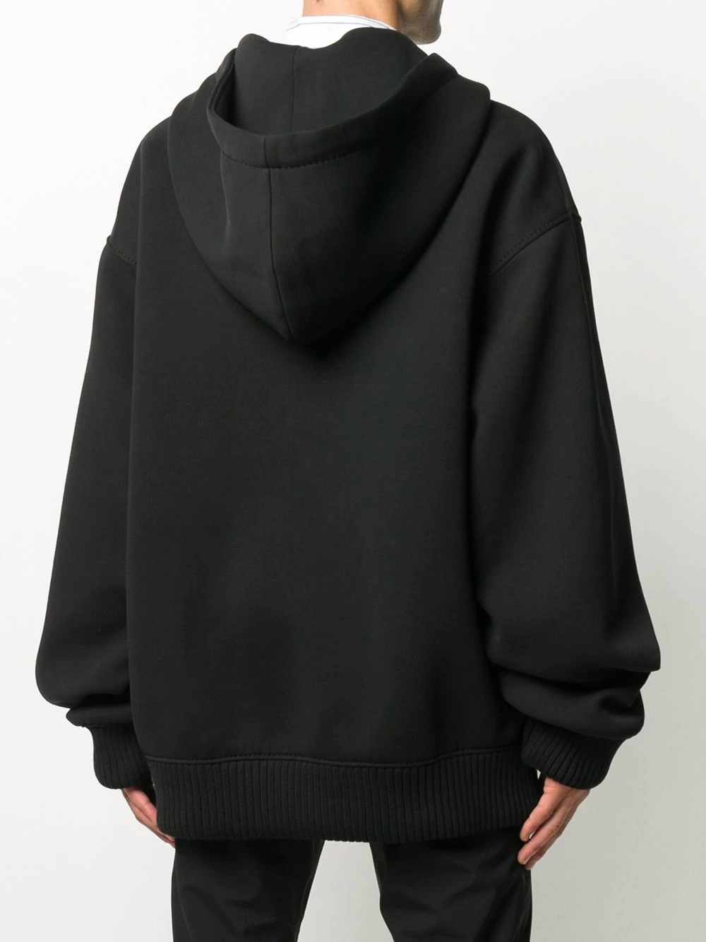 logo print oversized hoodie - 4