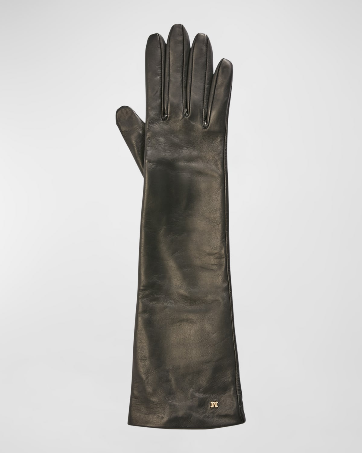 Afidee Gray Nappa Lamb Leather Gloves - 2