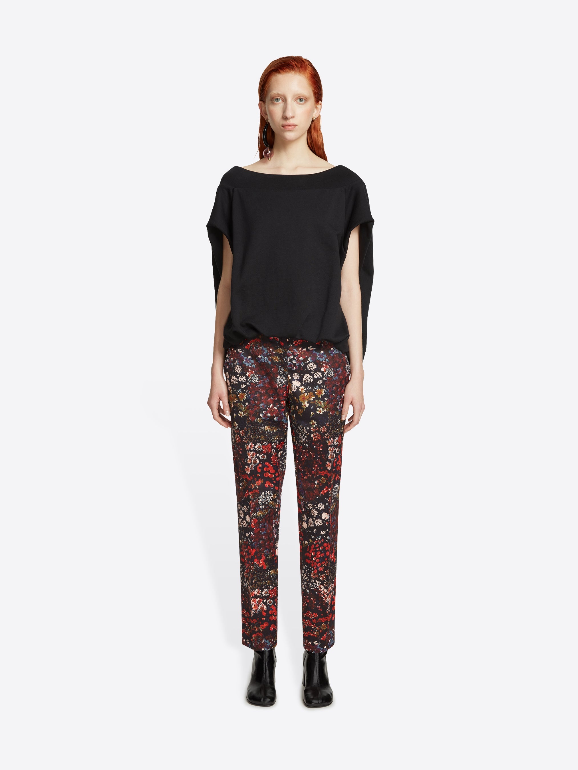 FITTED FLORAL PANTS - 2