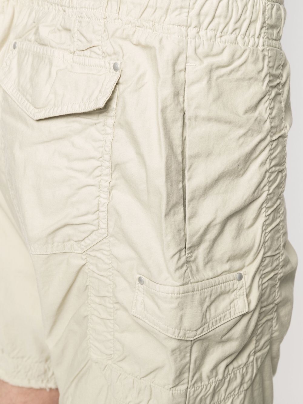 drawstring cargo shorts - 5