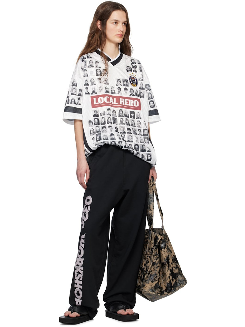 032c Black Outlaw Oversized Lounge Pants outlook