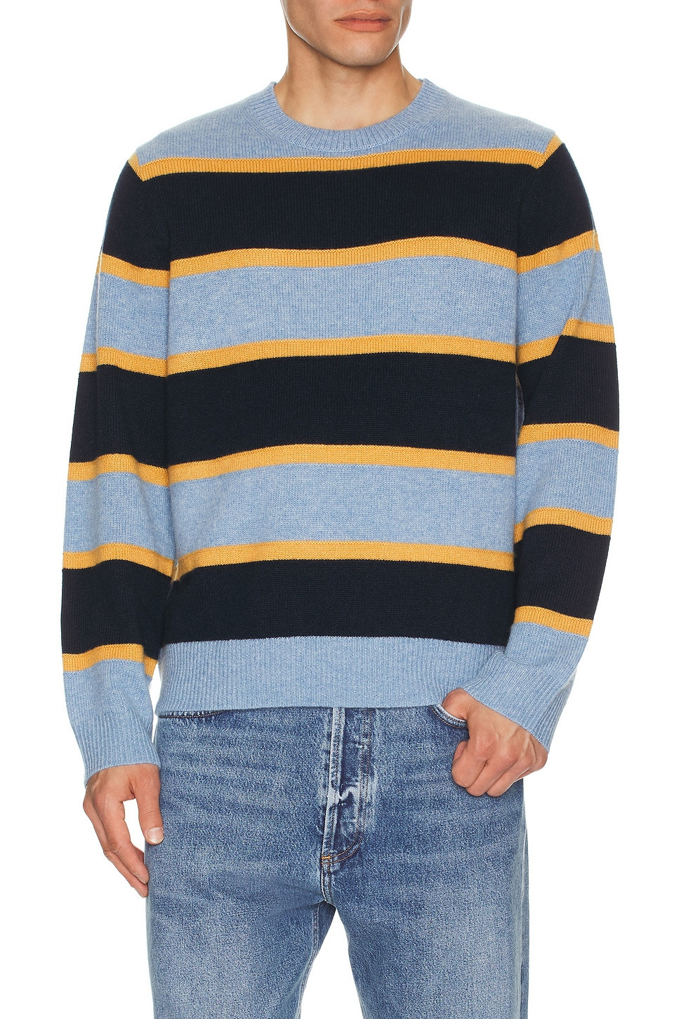 Stripe Crew Neck Sweater - 3