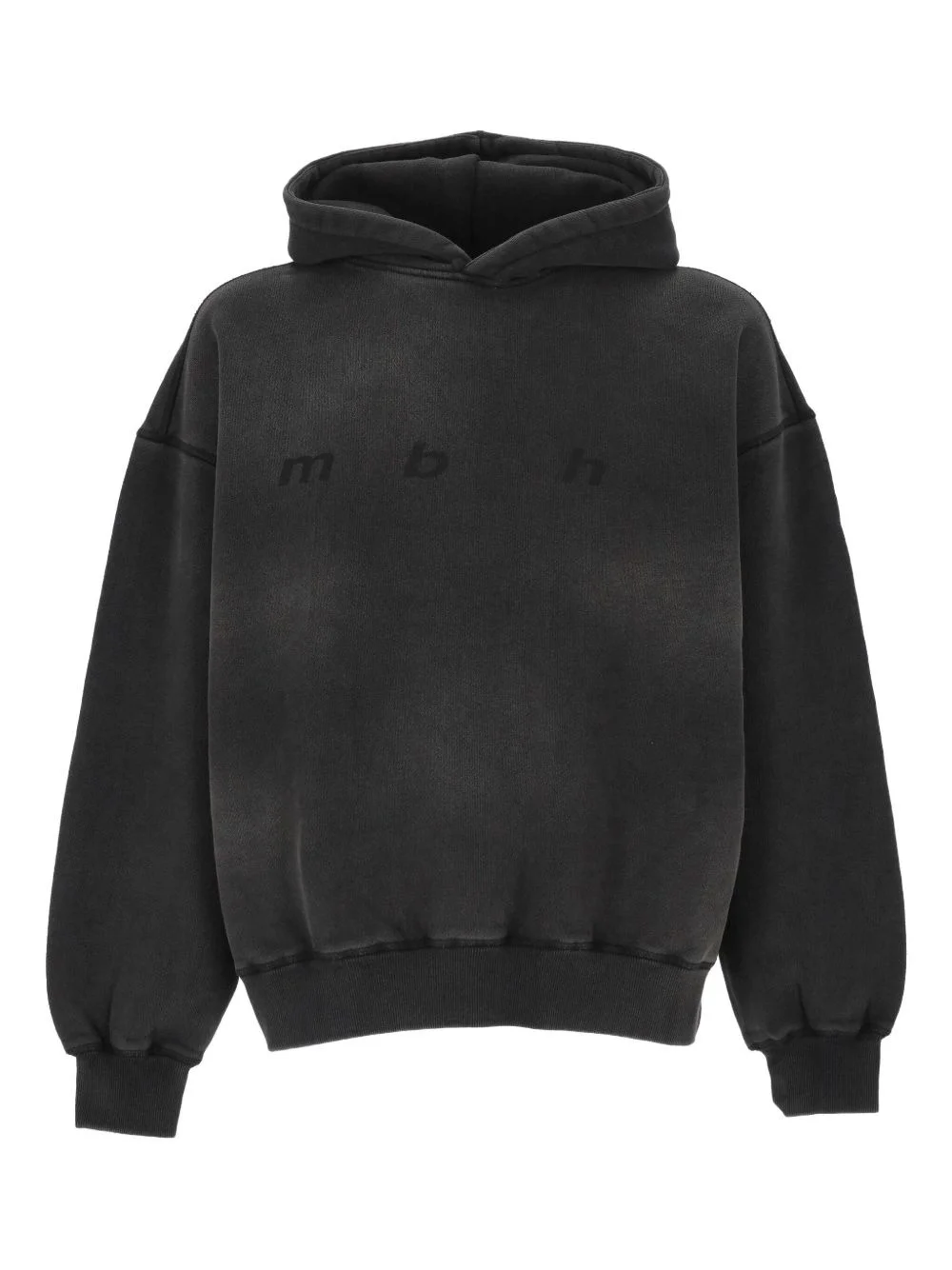 washed-effect hoodie - 1
