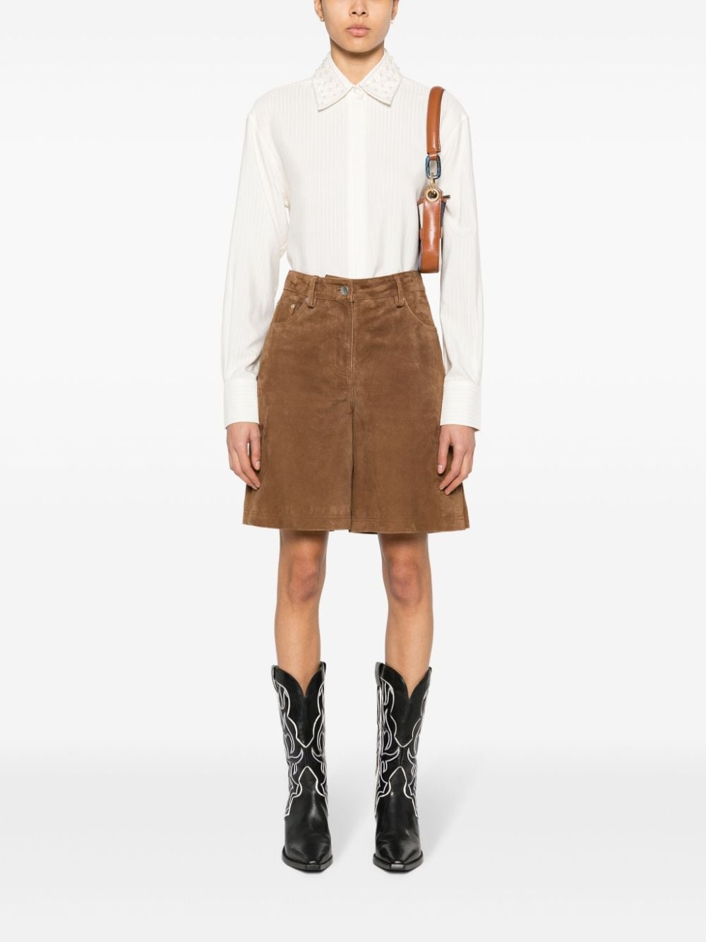 ribbed-effect shirt - 2