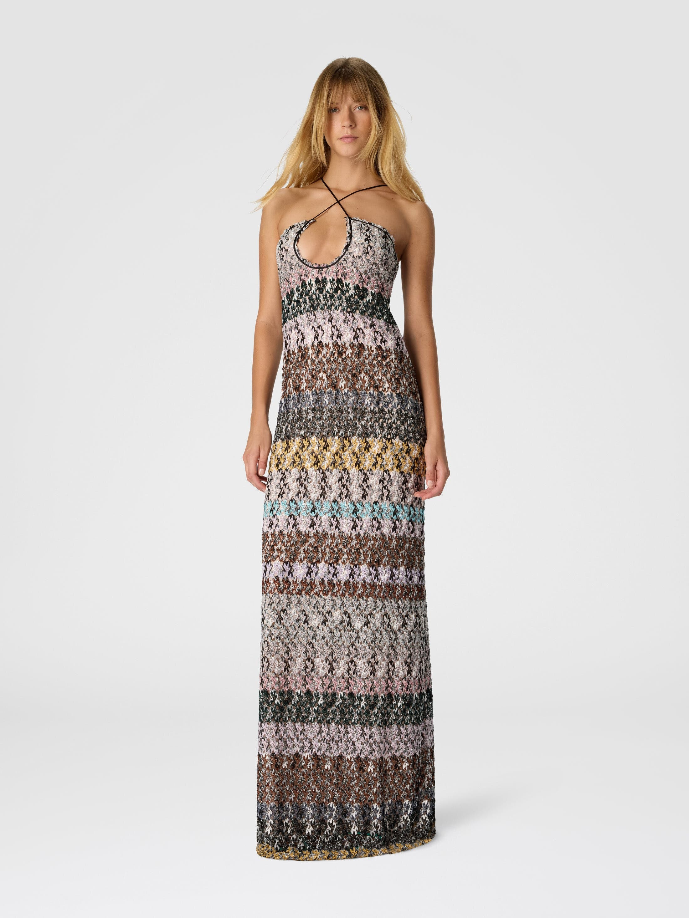 Missoni Long Dress With Embroidered Lace in Multicoloured at Nordstrom - 2