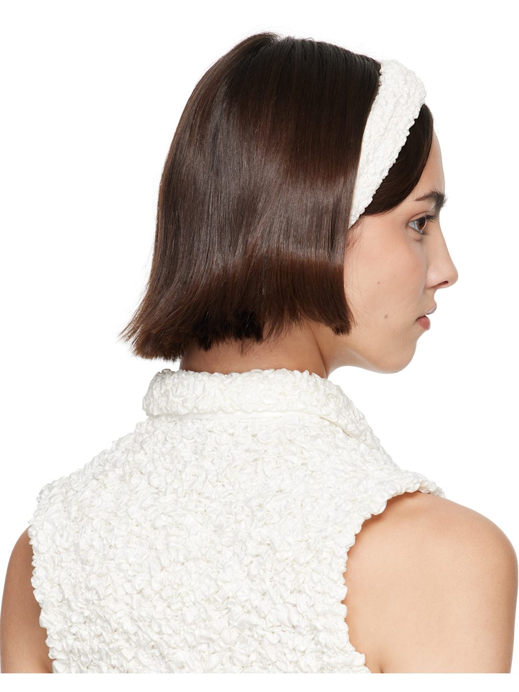 SSENSE Exclusive Bridal Capsule Bandeau Criss Cross Headband - 3