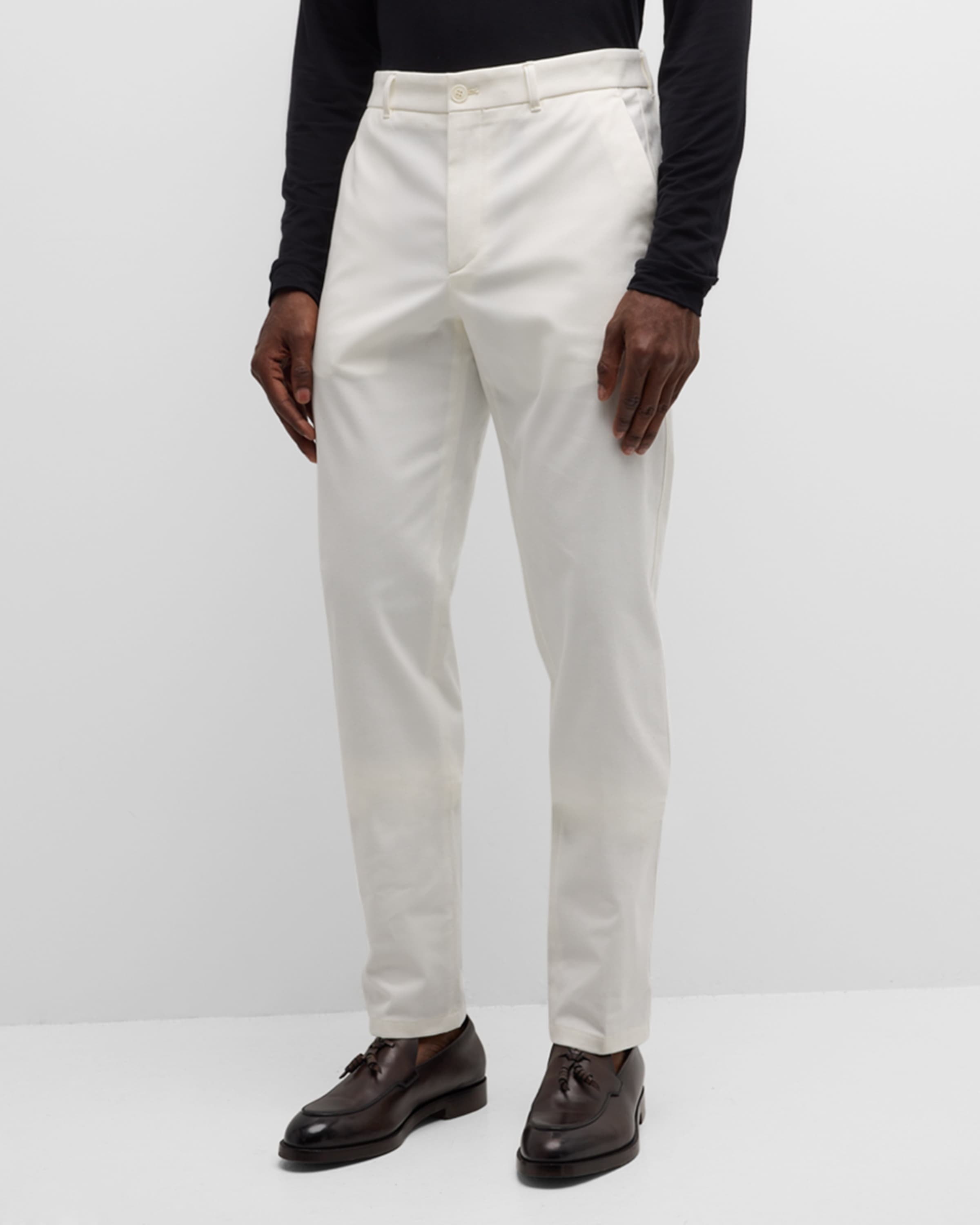 Men's Gabardine Diagonal Weave Trousers - 2