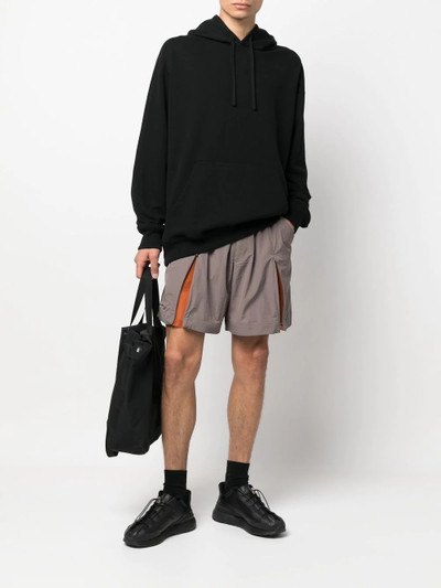 Y-3 colour-block track shorts outlook