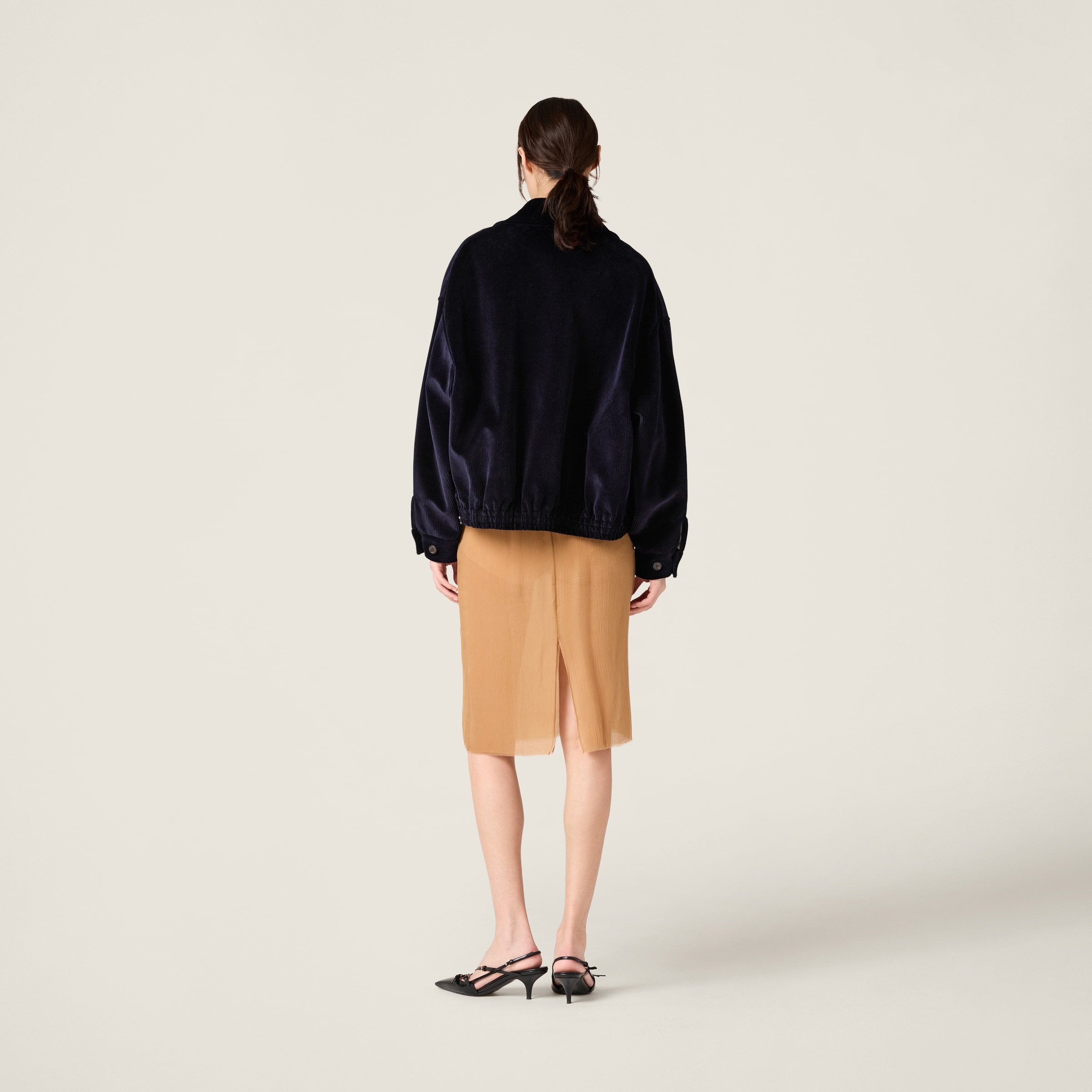 Corduroy blouson jacket - 3