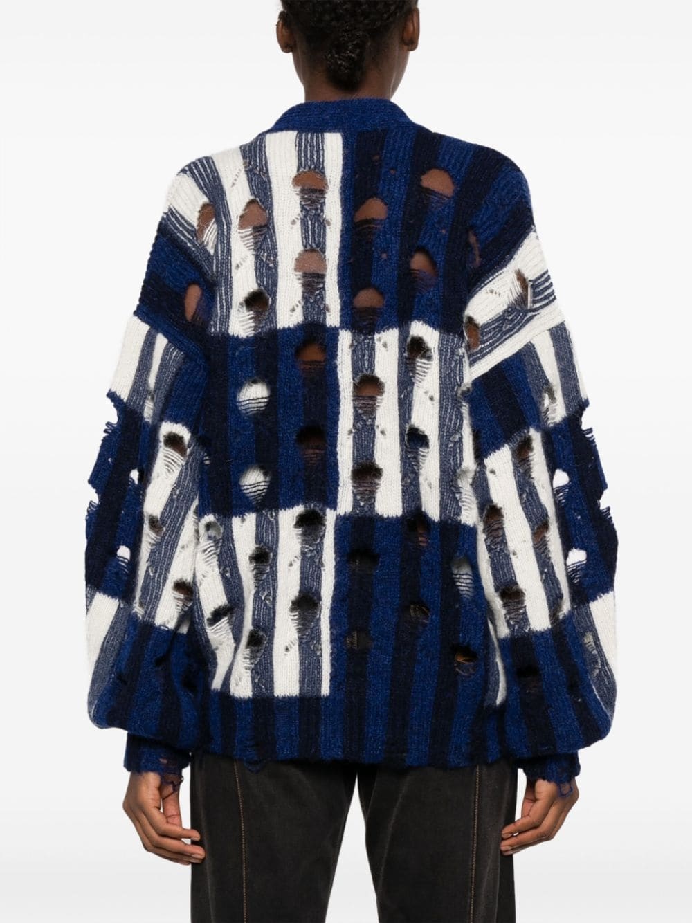 mohair-blend oversized cardigan - 4