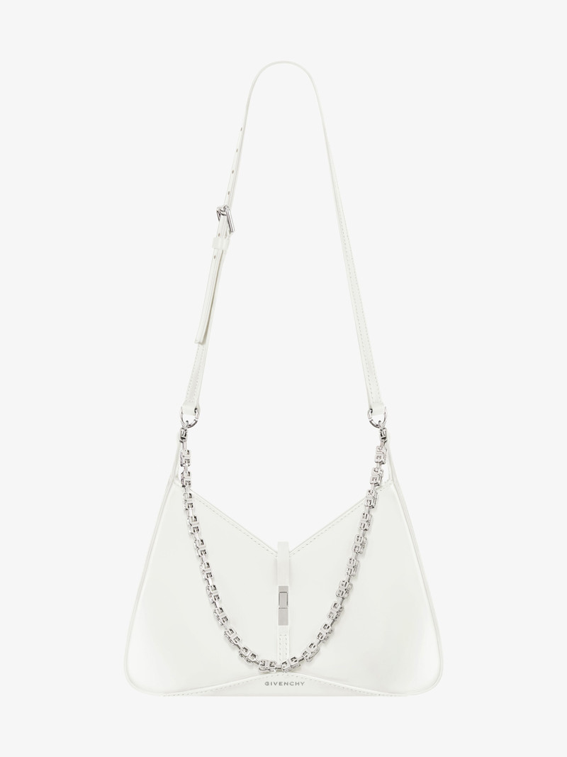 SMALL CUT OUT BAG IN SHINY LEATHER WITH CHAIN 4