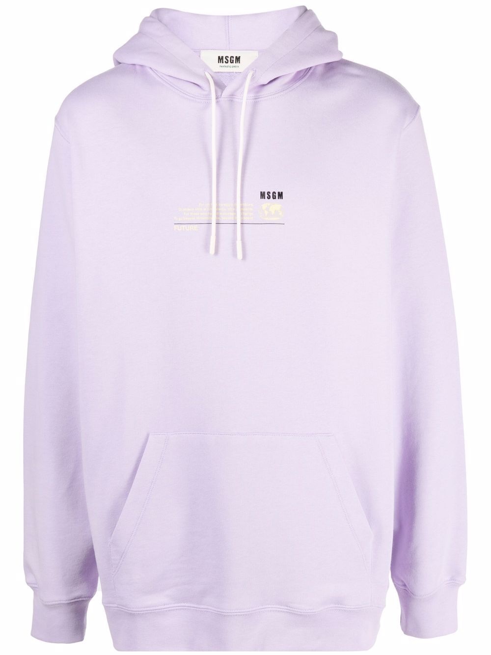 logo-print pullover hoodie - 1