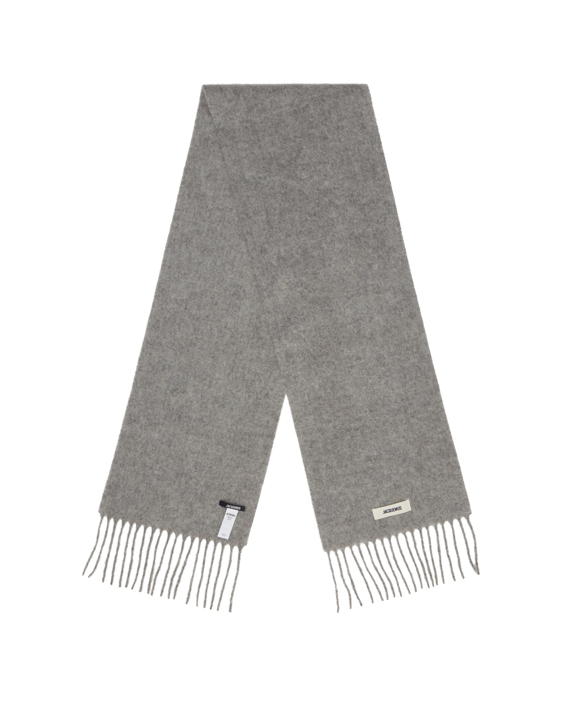 Gray Mohair Scarf - 3